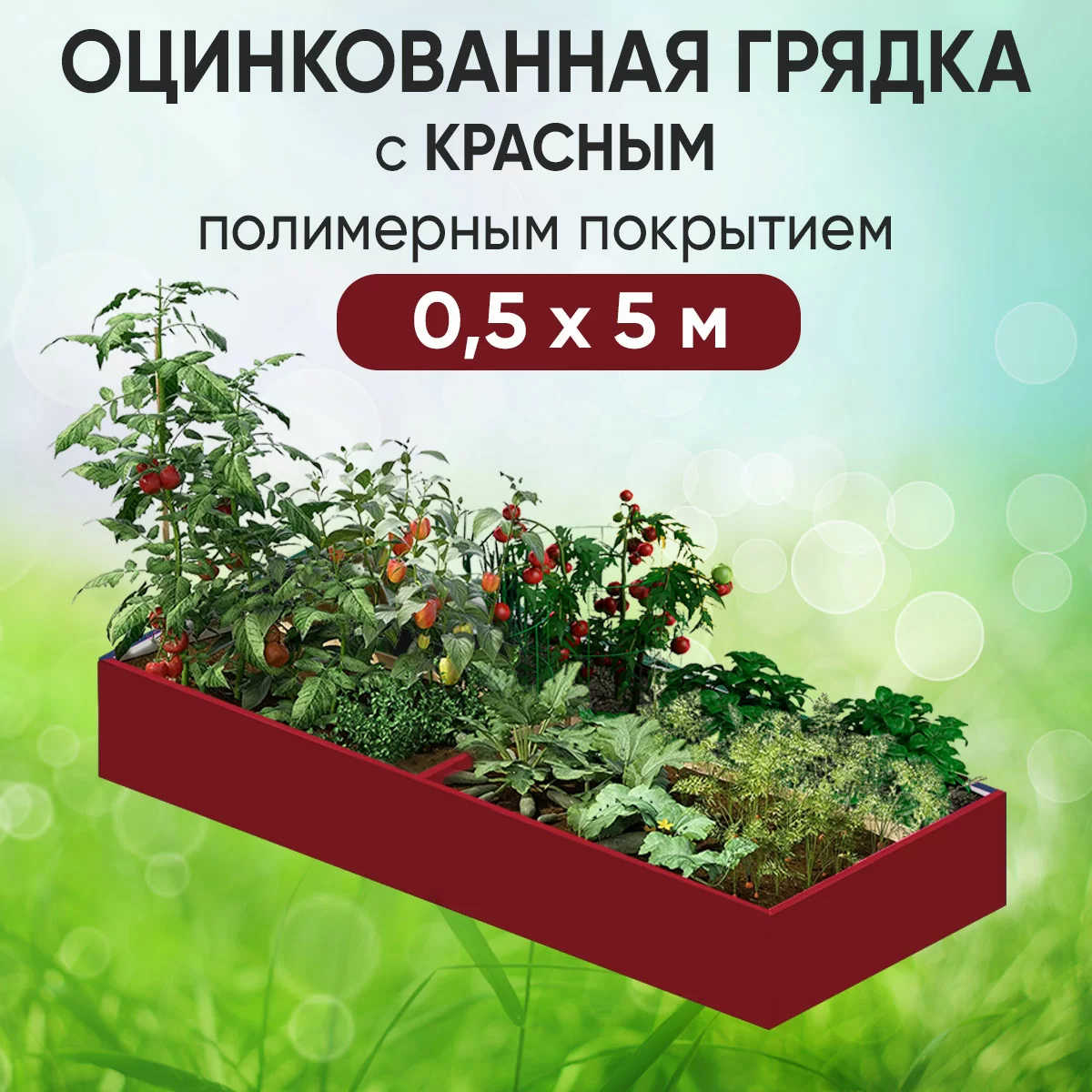 Грядка красная (0,5 х 5)